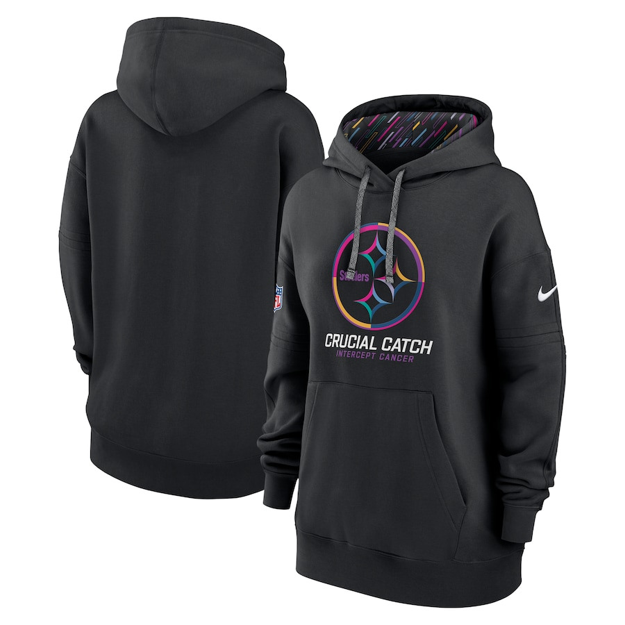Women Pittsburgh Steelers Black 2024 Nike NFL hoodie #2 ->nfl t-shirts->Sports Accessory